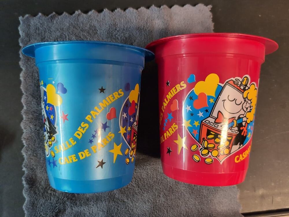 SBM Casino De Monte-Carlo Coin Buckets Lot France Salle Des Palmiers